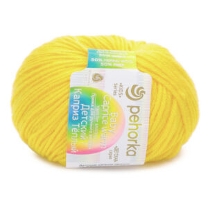 Купить пряжу ПЕХОРСКИЙ ТЕКСТИЛЬ Детский Каприз Тёплый цвет 27-Лимон производства фабрики ПЕХОРСКИЙ ТЕКСТИЛЬ