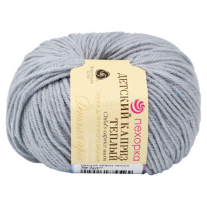 Купить пряжу ПЕХОРСКИЙ ТЕКСТИЛЬ Детский Каприз Тёплый цвет 398-Дымок производства фабрики ПЕХОРСКИЙ ТЕКСТИЛЬ