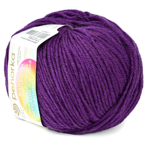 Купить пряжу ПЕХОРСКИЙ ТЕКСТИЛЬ Детский Каприз Тёплый цвет 78-Фиолетовый производства фабрики ПЕХОРСКИЙ ТЕКСТИЛЬ