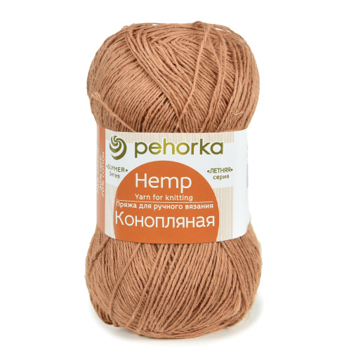 Купить пряжу ПЕХОРСКИЙ ТЕКСТИЛЬ Конопляная цвет 1002-Карамель производства фабрики ПЕХОРСКИЙ ТЕКСТИЛЬ
