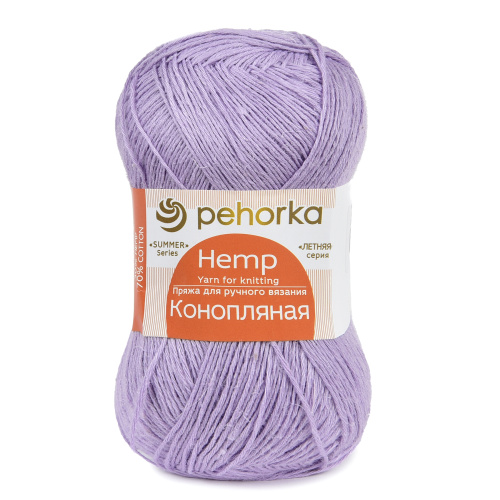 Купить пряжу ПЕХОРСКИЙ ТЕКСТИЛЬ Конопляная цвет 178-Св.сиреневый производства фабрики ПЕХОРСКИЙ ТЕКСТИЛЬ