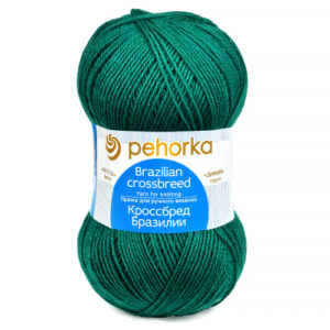 Купить пряжу ПЕХОРСКИЙ ТЕКСТИЛЬ Кроссбред Бразилии цвет 591-Лагуна производства фабрики ПЕХОРСКИЙ ТЕКСТИЛЬ