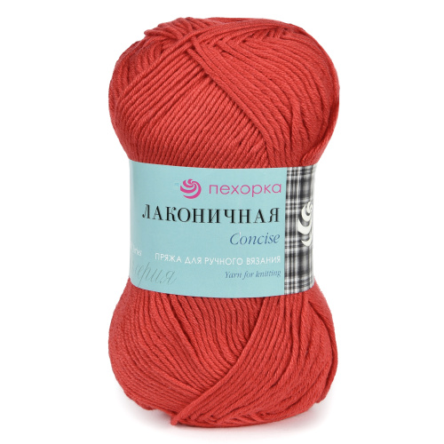 Купить пряжу ПЕХОРСКИЙ ТЕКСТИЛЬ Лаконичная цвет 06-Красный производства фабрики ПЕХОРСКИЙ ТЕКСТИЛЬ