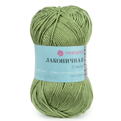 Купить пряжу ПЕХОРСКИЙ ТЕКСТИЛЬ Лаконичная цвет 448-Св.оливковый производства фабрики ПЕХОРСКИЙ ТЕКСТИЛЬ
