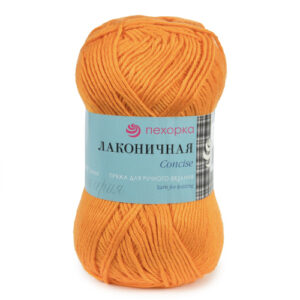 Купить пряжу ПЕХОРСКИЙ ТЕКСТИЛЬ Лаконичная цвет 485-Жёлто-оранжевый производства фабрики ПЕХОРСКИЙ ТЕКСТИЛЬ