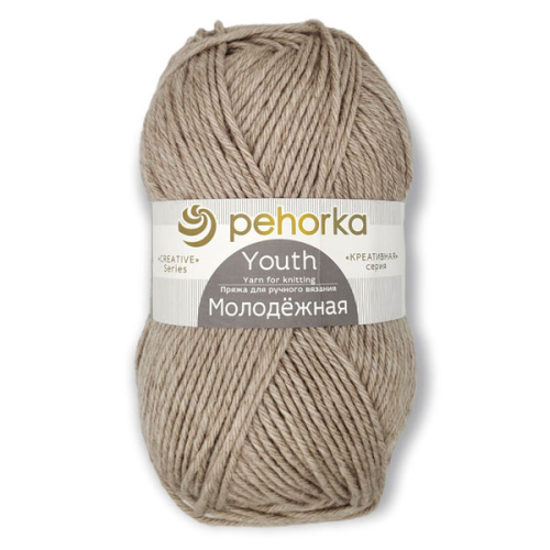Купить пряжу ПЕХОРСКИЙ ТЕКСТИЛЬ Молодёжная цвет 756-Бархатный беж производства фабрики ПЕХОРСКИЙ ТЕКСТИЛЬ