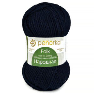 Купить пряжу ПЕХОРСКИЙ ТЕКСТИЛЬ Народная цвет 04-Т.Синий производства фабрики ПЕХОРСКИЙ ТЕКСТИЛЬ