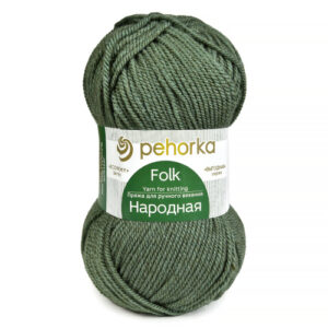 Купить пряжу ПЕХОРСКИЙ ТЕКСТИЛЬ Народная цвет 117-Киви производства фабрики ПЕХОРСКИЙ ТЕКСТИЛЬ
