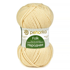 Купить пряжу ПЕХОРСКИЙ ТЕКСТИЛЬ Народная цвет 279-Шампанское производства фабрики ПЕХОРСКИЙ ТЕКСТИЛЬ