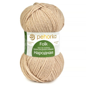Купить пряжу ПЕХОРСКИЙ ТЕКСТИЛЬ Народная цвет 430-Св.беж производства фабрики ПЕХОРСКИЙ ТЕКСТИЛЬ