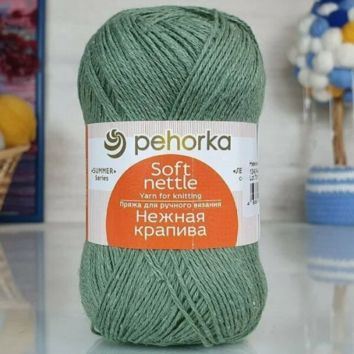 Купить пряжу ПЕХОРСКИЙ ТЕКСТИЛЬ Нежная крапива цвет 1240-Фисташка производства фабрики ПЕХОРСКИЙ ТЕКСТИЛЬ