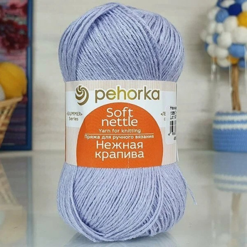Купить пряжу ПЕХОРСКИЙ ТЕКСТИЛЬ Нежная крапива цвет 1566-Глициния производства фабрики ПЕХОРСКИЙ ТЕКСТИЛЬ