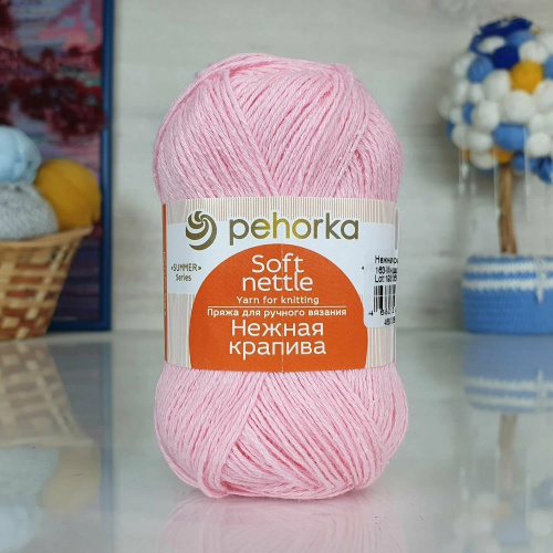 Купить пряжу ПЕХОРСКИЙ ТЕКСТИЛЬ Нежная крапива цвет 163-Миндаль производства фабрики ПЕХОРСКИЙ ТЕКСТИЛЬ