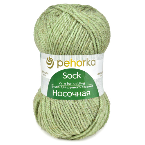Купить пряжу ПЕХОРСКИЙ ТЕКСТИЛЬ Носочная цвет 09-Зелёное яблоко производства фабрики ПЕХОРСКИЙ ТЕКСТИЛЬ