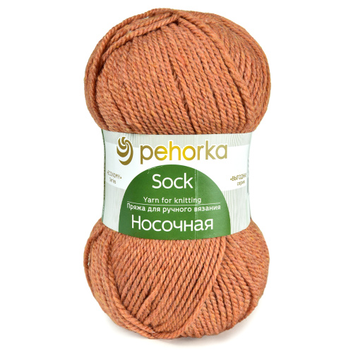 Купить пряжу ПЕХОРСКИЙ ТЕКСТИЛЬ Носочная цвет 18-Персик производства фабрики ПЕХОРСКИЙ ТЕКСТИЛЬ