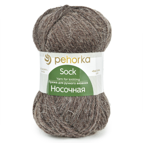 Купить пряжу ПЕХОРСКИЙ ТЕКСТИЛЬ Носочная цвет 251-Коричневый производства фабрики ПЕХОРСКИЙ ТЕКСТИЛЬ