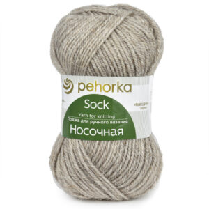 Купить пряжу ПЕХОРСКИЙ ТЕКСТИЛЬ Носочная цвет 371-Натуральный серый производства фабрики ПЕХОРСКИЙ ТЕКСТИЛЬ