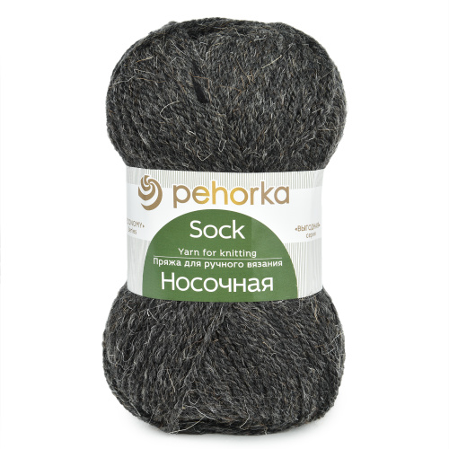 Купить пряжу ПЕХОРСКИЙ ТЕКСТИЛЬ Носочная цвет 435-Антрацит производства фабрики ПЕХОРСКИЙ ТЕКСТИЛЬ