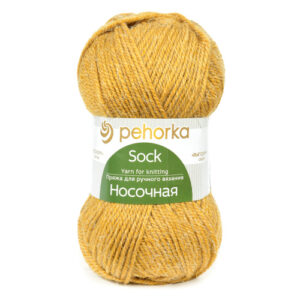 Купить пряжу ПЕХОРСКИЙ ТЕКСТИЛЬ Носочная цвет 447-Горчица производства фабрики ПЕХОРСКИЙ ТЕКСТИЛЬ