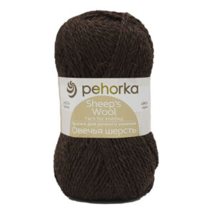 Купить пряжу ПЕХОРСКИЙ ТЕКСТИЛЬ Овечья Шерсть цвет 251-Коричневый производства фабрики ПЕХОРСКИЙ ТЕКСТИЛЬ