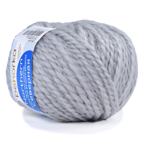 Купить пряжу ПЕХОРСКИЙ ТЕКСТИЛЬ Северная цвет 08-Св.Серый производства фабрики ПЕХОРСКИЙ ТЕКСТИЛЬ