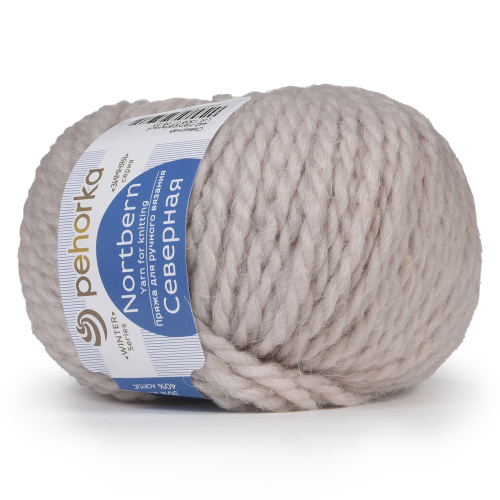 Купить пряжу ПЕХОРСКИЙ ТЕКСТИЛЬ Северная цвет 442-Натуральный производства фабрики ПЕХОРСКИЙ ТЕКСТИЛЬ