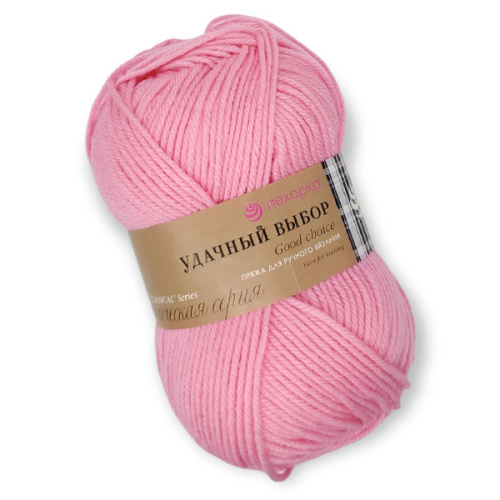 Купить пряжу ПЕХОРСКИЙ ТЕКСТИЛЬ Удачный Выбор цвет 11-Яр. Розовый производства фабрики ПЕХОРСКИЙ ТЕКСТИЛЬ