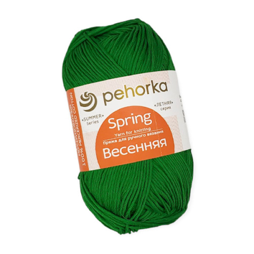 Купить пряжу ПЕХОРСКИЙ ТЕКСТИЛЬ Весенняя цвет 480-Яр.зелень производства фабрики ПЕХОРСКИЙ ТЕКСТИЛЬ