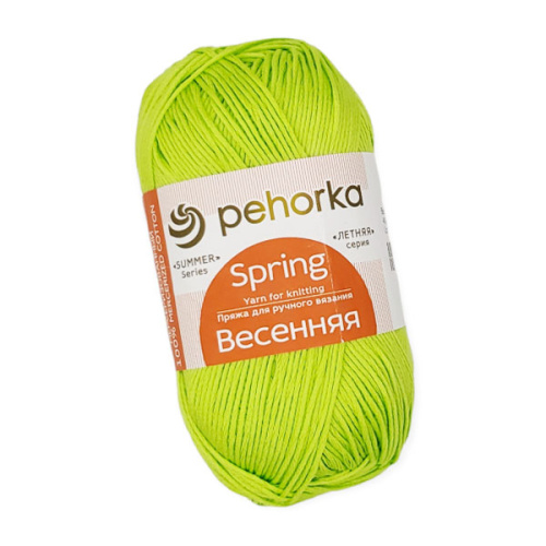 Купить пряжу ПЕХОРСКИЙ ТЕКСТИЛЬ Весенняя цвет 483-Незрелый лимон производства фабрики ПЕХОРСКИЙ ТЕКСТИЛЬ