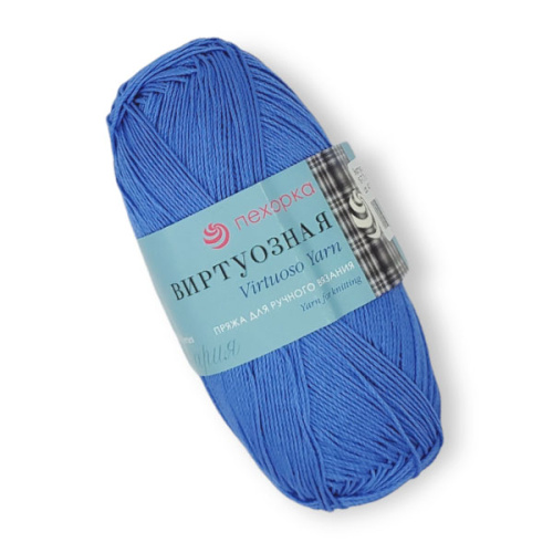 Купить пряжу ПЕХОРСКИЙ ТЕКСТИЛЬ Виртуозная цвет 15-Т.Голубой производства фабрики ПЕХОРСКИЙ ТЕКСТИЛЬ
