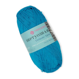 Купить пряжу ПЕХОРСКИЙ ТЕКСТИЛЬ Виртуозная цвет 45-Т.бирюза производства фабрики ПЕХОРСКИЙ ТЕКСТИЛЬ