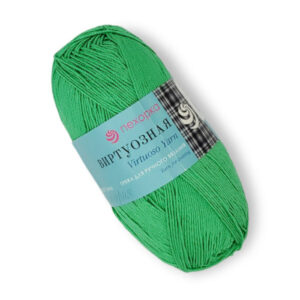 Купить пряжу ПЕХОРСКИЙ ТЕКСТИЛЬ Виртуозная цвет 480-Яр.зелень производства фабрики ПЕХОРСКИЙ ТЕКСТИЛЬ