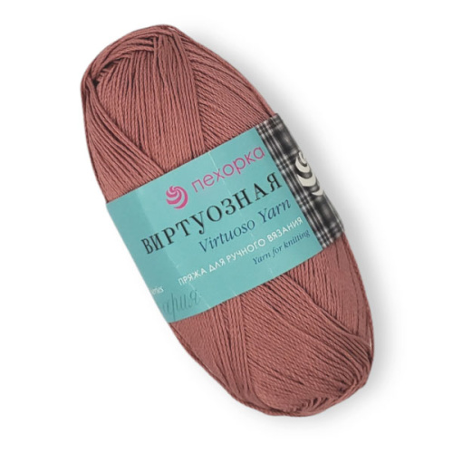 Купить пряжу ПЕХОРСКИЙ ТЕКСТИЛЬ Виртуозная цвет 788-Св.марсала производства фабрики ПЕХОРСКИЙ ТЕКСТИЛЬ