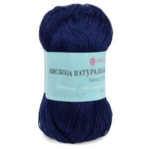 Купить пряжу ПЕХОРСКИЙ ТЕКСТИЛЬ Вискоза Натуральная цвет 04-Т.Синий производства фабрики ПЕХОРСКИЙ ТЕКСТИЛЬ