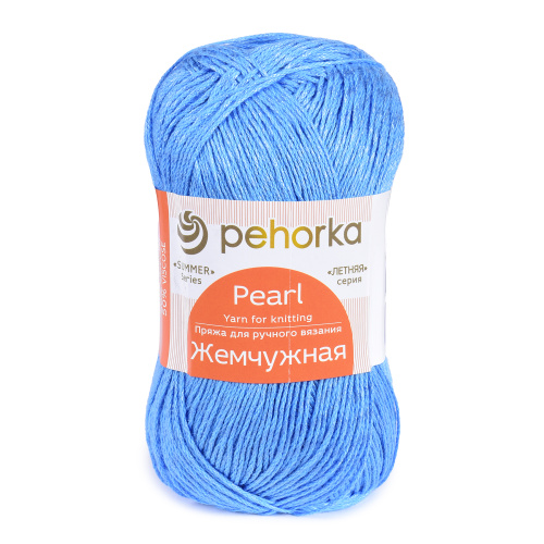 Купить пряжу ПЕХОРСКИЙ ТЕКСТИЛЬ Жемчужная цвет 15-Т.Голубой производства фабрики ПЕХОРСКИЙ ТЕКСТИЛЬ