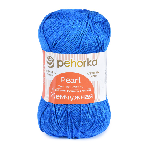 Купить пряжу ПЕХОРСКИЙ ТЕКСТИЛЬ Жемчужная цвет 26-Василек производства фабрики ПЕХОРСКИЙ ТЕКСТИЛЬ