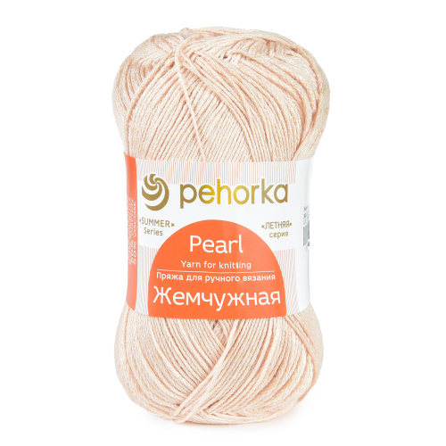 Купить пряжу ПЕХОРСКИЙ ТЕКСТИЛЬ Жемчужная цвет 390-Св.песок производства фабрики ПЕХОРСКИЙ ТЕКСТИЛЬ