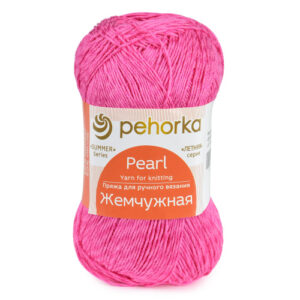 Купить пряжу ПЕХОРСКИЙ ТЕКСТИЛЬ Жемчужная цвет 439-Малиновый производства фабрики ПЕХОРСКИЙ ТЕКСТИЛЬ