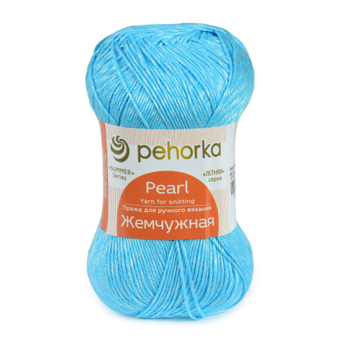 Купить пряжу ПЕХОРСКИЙ ТЕКСТИЛЬ Жемчужная цвет 63-Льдинка производства фабрики ПЕХОРСКИЙ ТЕКСТИЛЬ