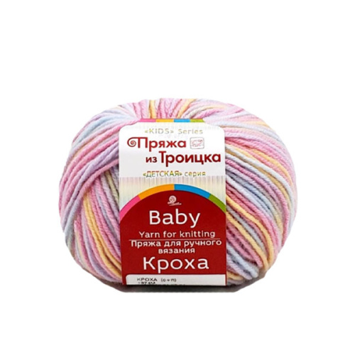 Купить пряжу ТРОИЦКАЯ Кроха (секционная) цвет 1374М производства фабрики ТРОИЦКАЯ