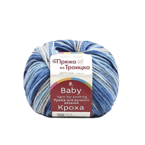 Купить пряжу ТРОИЦКАЯ Кроха (секционная) цвет 1379М производства фабрики ТРОИЦКАЯ