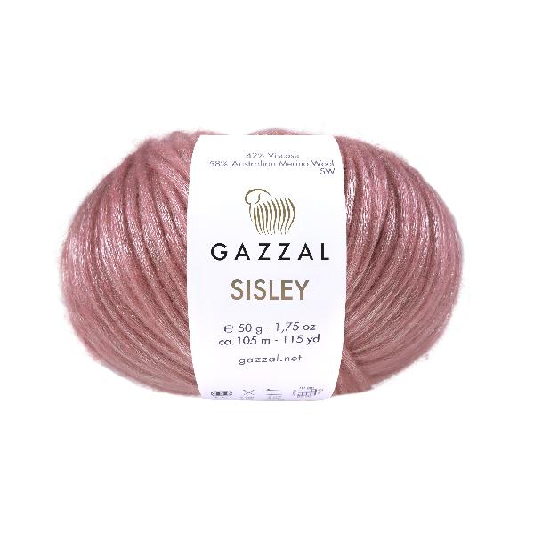 Купить пряжу GAZZAL Sisley цвет 5 728 производства фабрики GAZZAL
