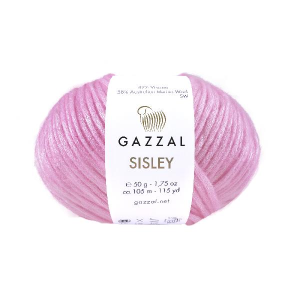 Купить пряжу GAZZAL Sisley цвет 5 730 производства фабрики GAZZAL