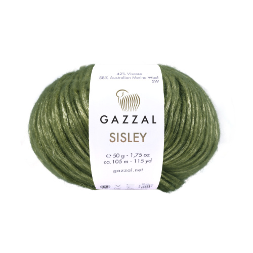 Купить пряжу GAZZAL Sisley цвет 5725 производства фабрики GAZZAL