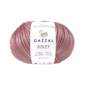 Купить пряжу GAZZAL Sisley цвет 5728 производства фабрики GAZZAL