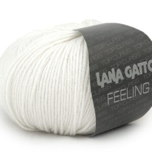 Купить пряжу LANA GATTO FEELING цвет 10001 производства фабрики LANA GATTO