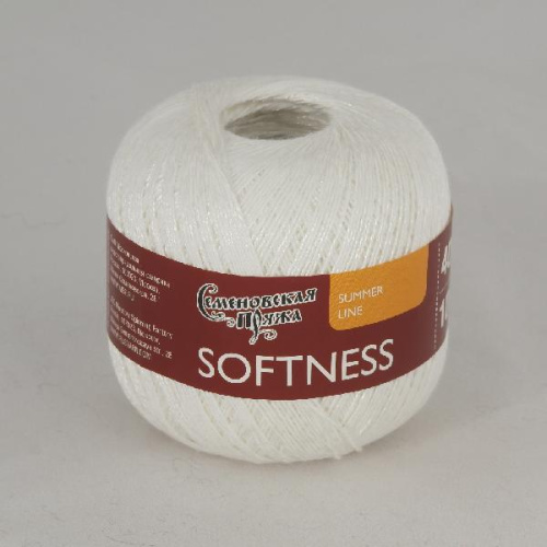 Купить пряжу Московская шерстопрядильная фабрика Нежность цвет 4168 белый производства фабрики Московская шерстопрядильная фабрика