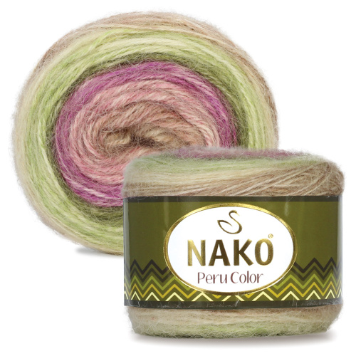 Купить пряжу NAKO PERU COLOR цвет 32414 производства фабрики NAKO