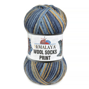 Купить пряжу HiMALAYA WOOL SOCKS PRINT цвет S17-05 производства фабрики HiMALAYA