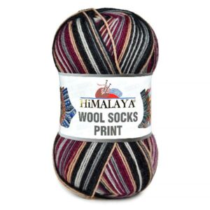 Купить пряжу HiMALAYA WOOL SOCKS PRINT цвет S29-03 производства фабрики HiMALAYA
